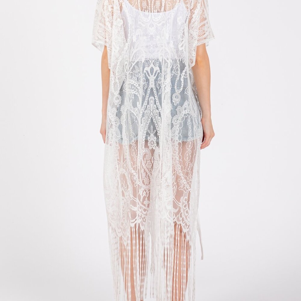 White Lace Cover-up - Picture 3 of 3